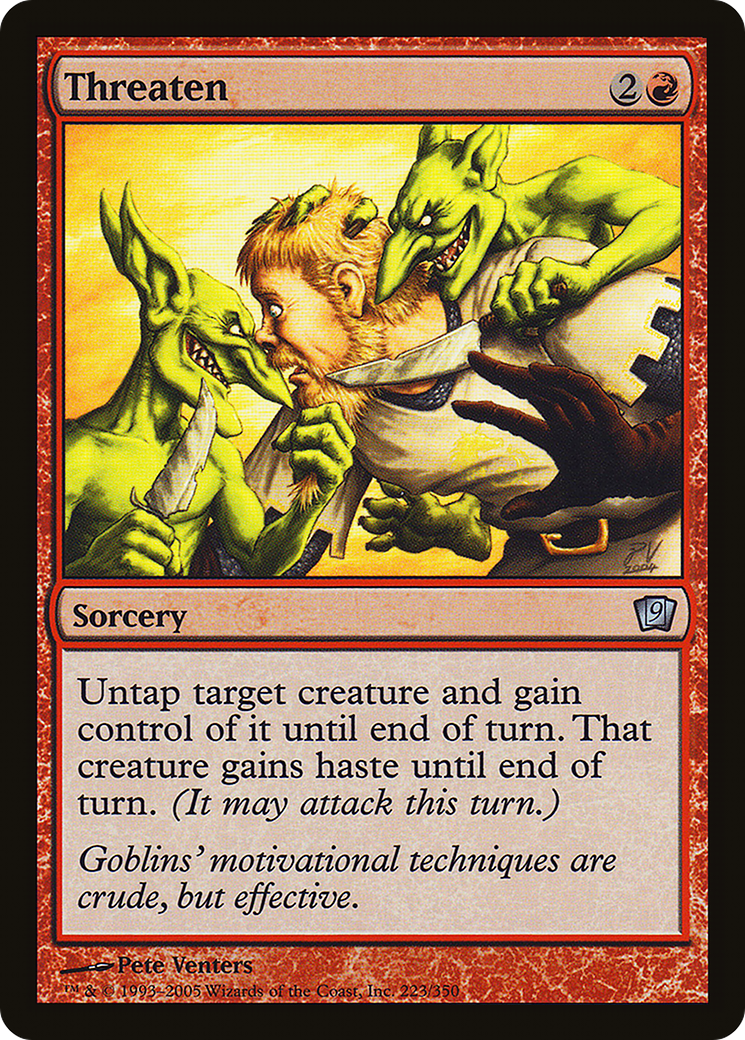 Threaten (9ED-223★) - 9th Edition