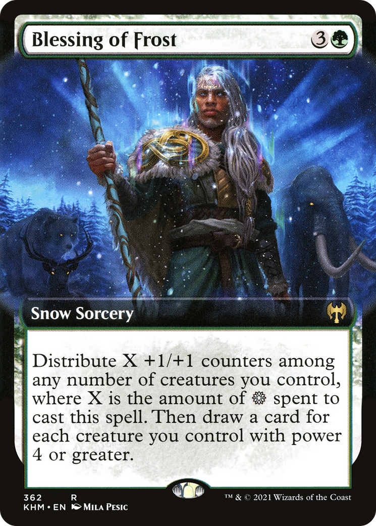 Bénédiction du givre (art étendu) [Kaldheim] 