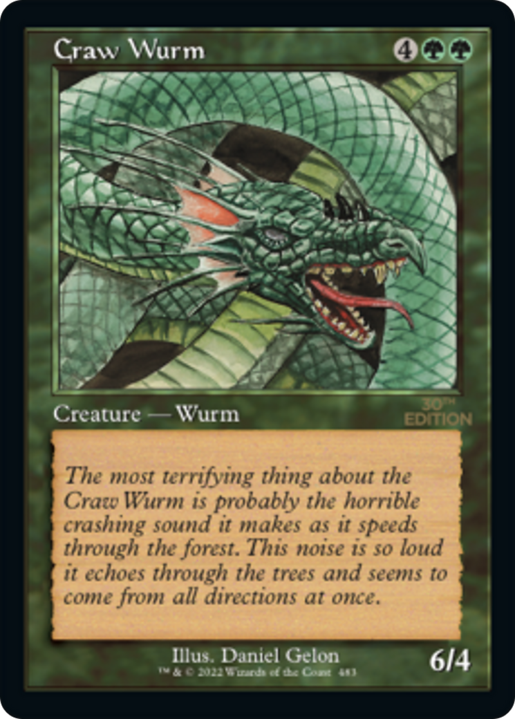 Craw Wurm (Rétro) [Édition 30e anniversaire] 