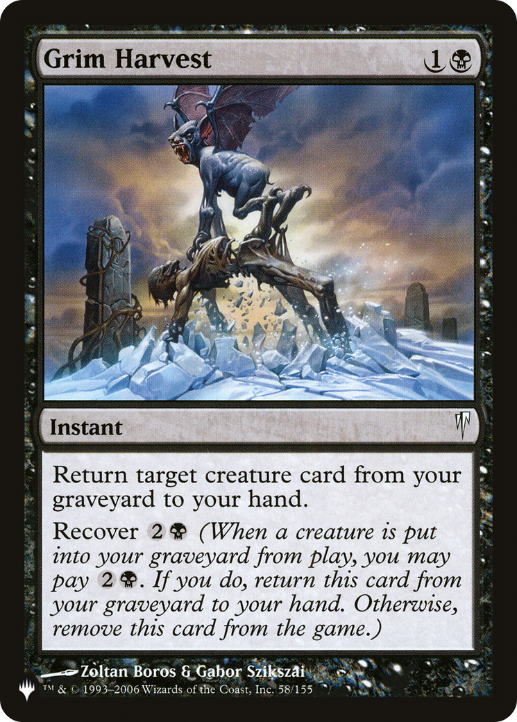 Grim Harvest [La liste] 
