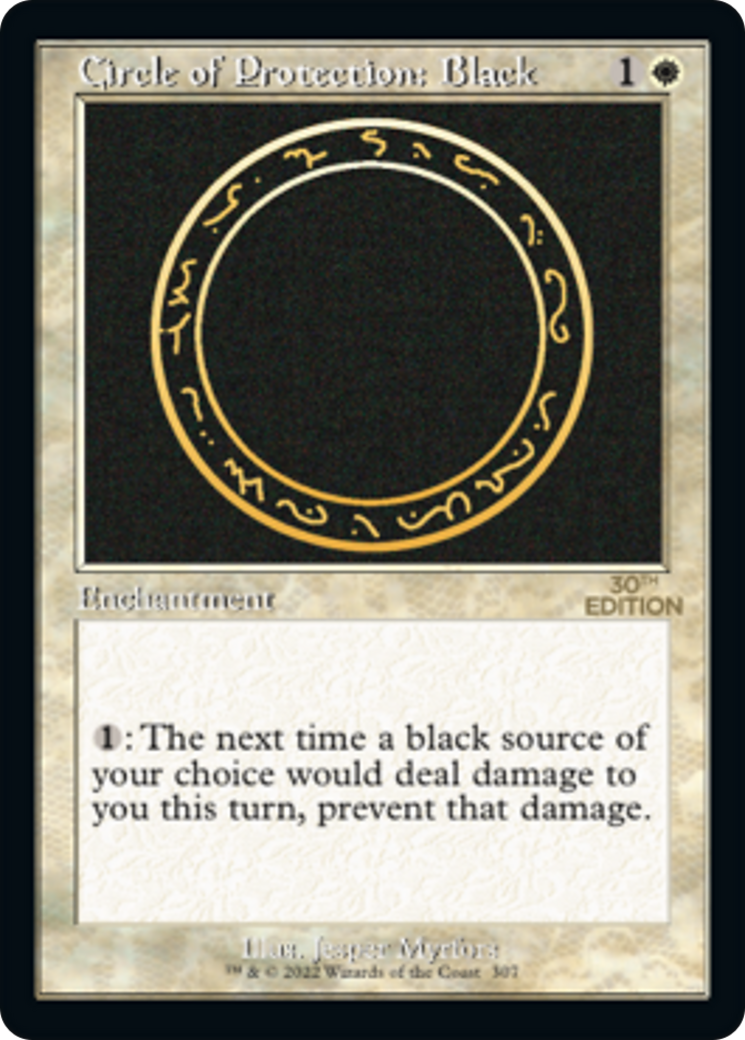 Cercle de protection : Noir (Rétro) [Édition 30e anniversaire] 