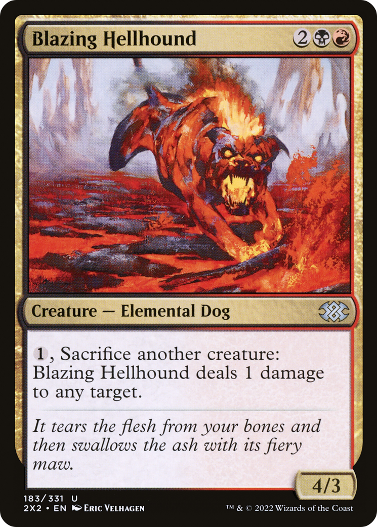 Blazing Hellhound [Double Masters 2022] 