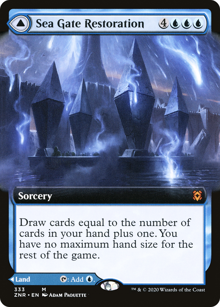 Restauration de la porte des mers // Porte des mers, renaître (art étendu) [Zendikar Rising] 