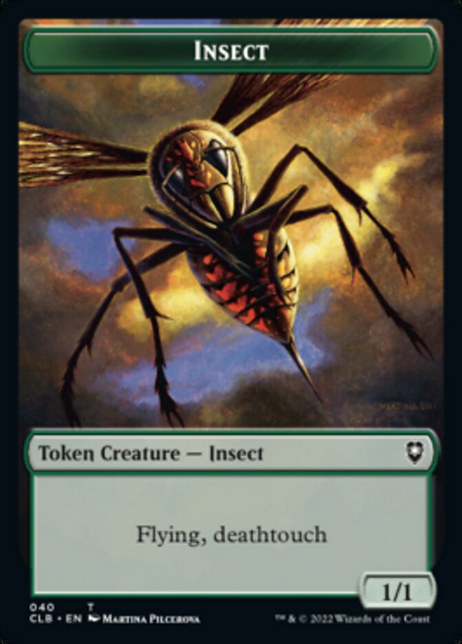 Araignée // Jeton double face d'insecte [Commander Legends : Battle for Baldur's Gate Tokens] 