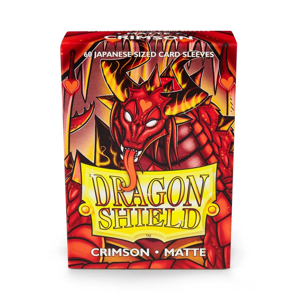 Dragon Shield : Pochettes taille japonaise 60ct - Crimson (Mat) 