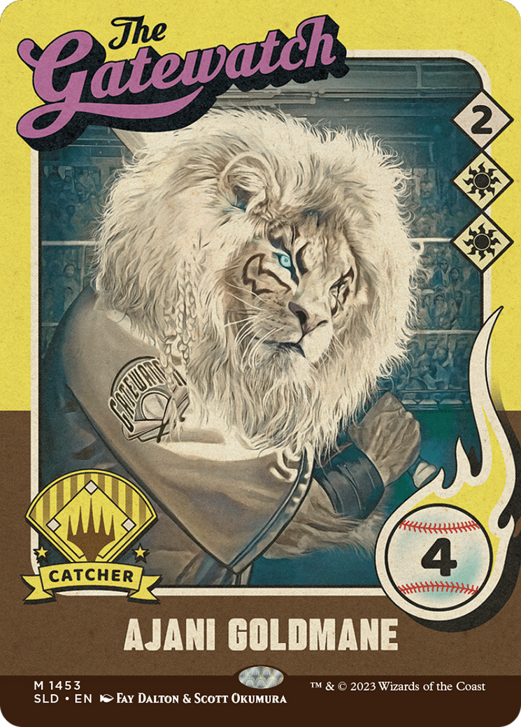 Ajani Goldmane (1453) (SLD-1453) - Secret Lair Drop: (Full Art) (Borderless)