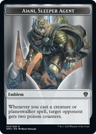 Ajani, emblème de l'agent dormant [Dominaria United Tokens] 