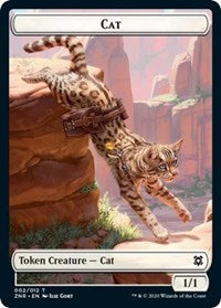 Chat // Jeton double face végétal [Zendikar Rising Tokens] 