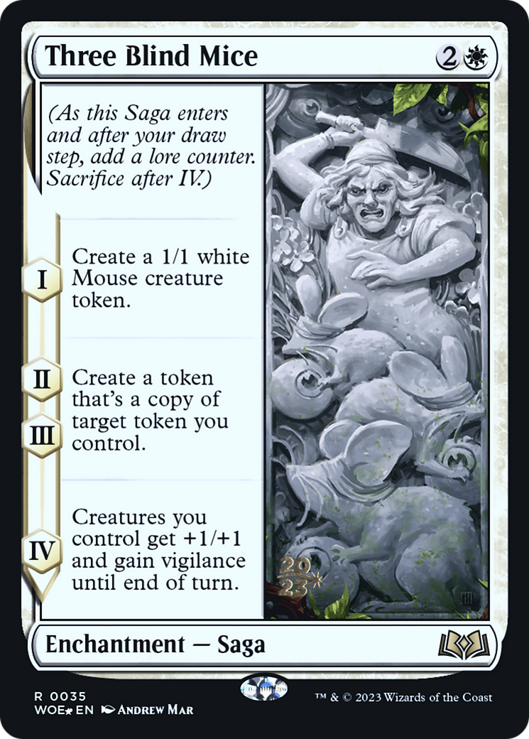 Trois souris aveugles [Promotions avant-première de Wilds of Eldraine] 