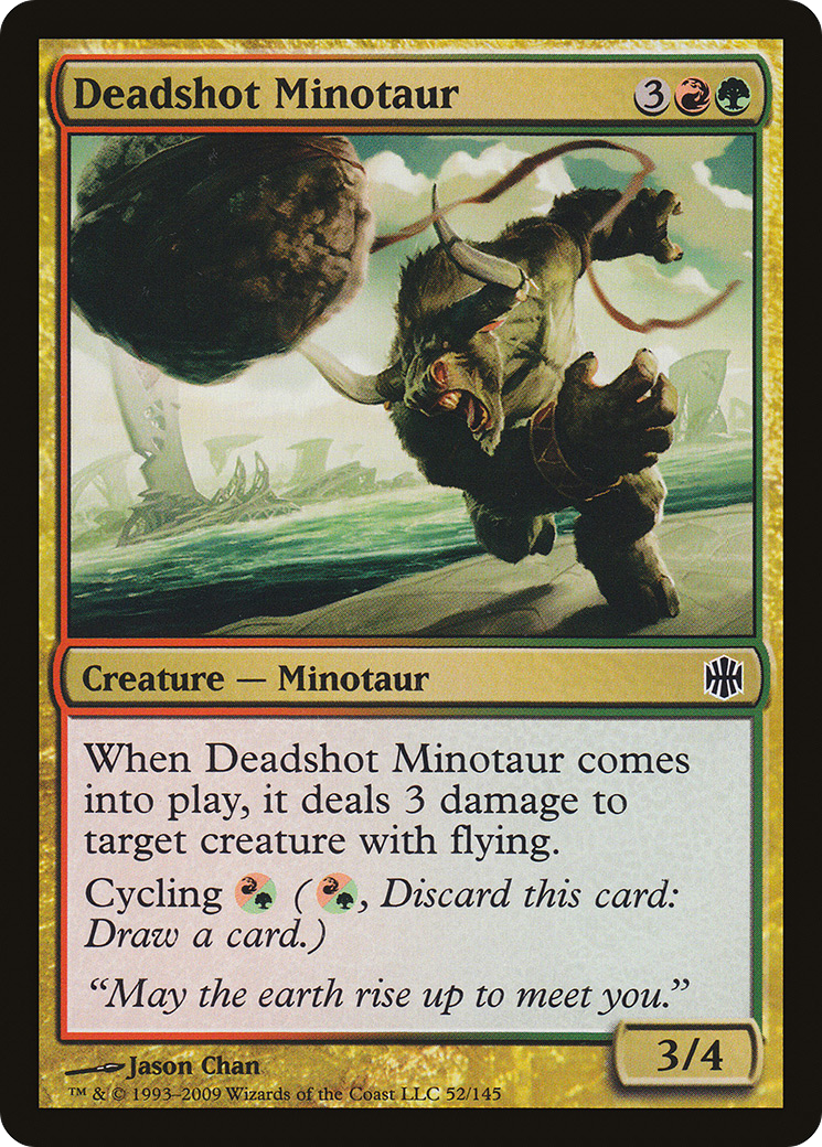 Deadshot Minotaur (ARB-052) - Alara Reborn Foil