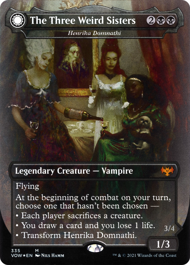 Henrika Domnathi // Henrika, Infernal Seer (VOW-335) - Innistrad: Crimson Vow: (Double Faced Transform) (Borderless)