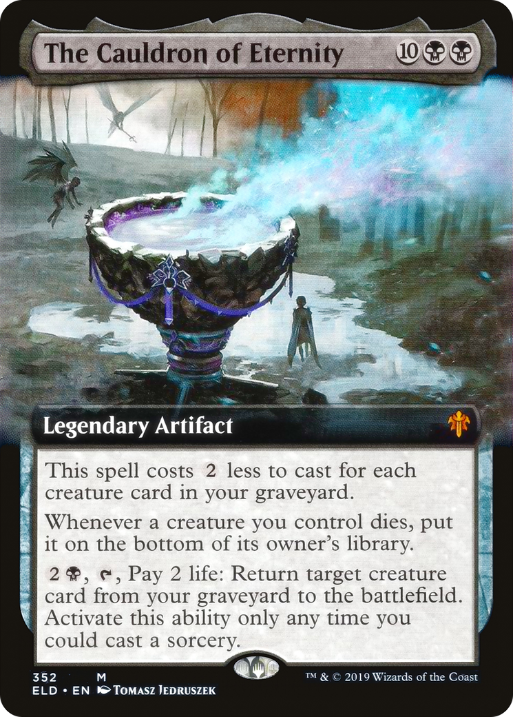 Le chaudron de l'éternité (art étendu) [Trône d'Eldraine] 