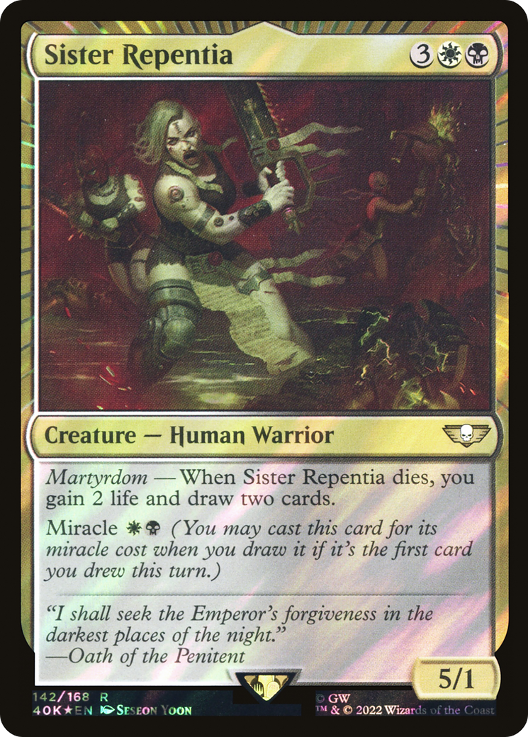 Sœur Repentia (Surge Foil) [Warhammer 40,000] 