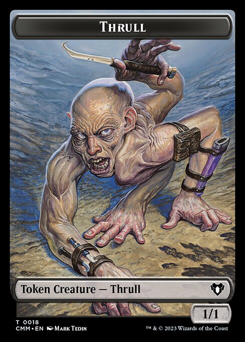 Eldrazi Spawn // Jeton double face Thrull [Jetons Commander Masters] 