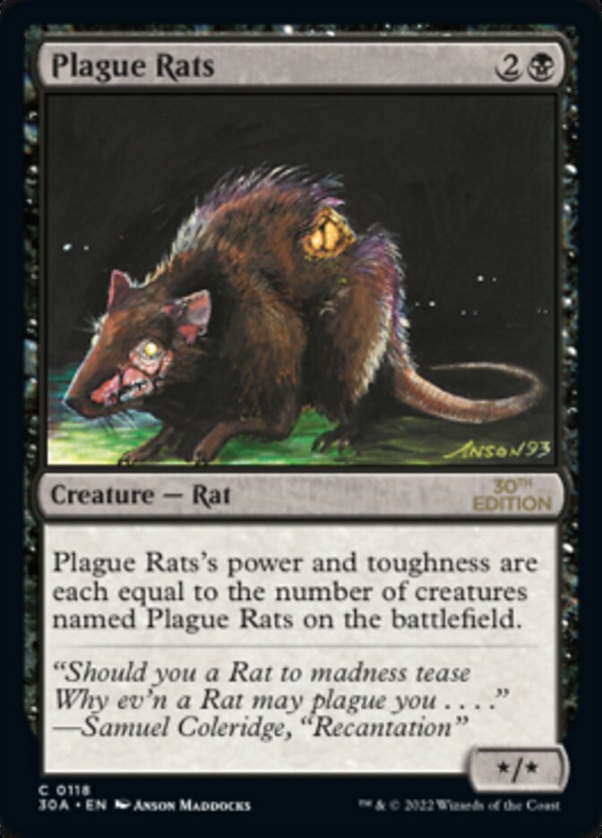 Rats de la peste [Édition 30e anniversaire] 