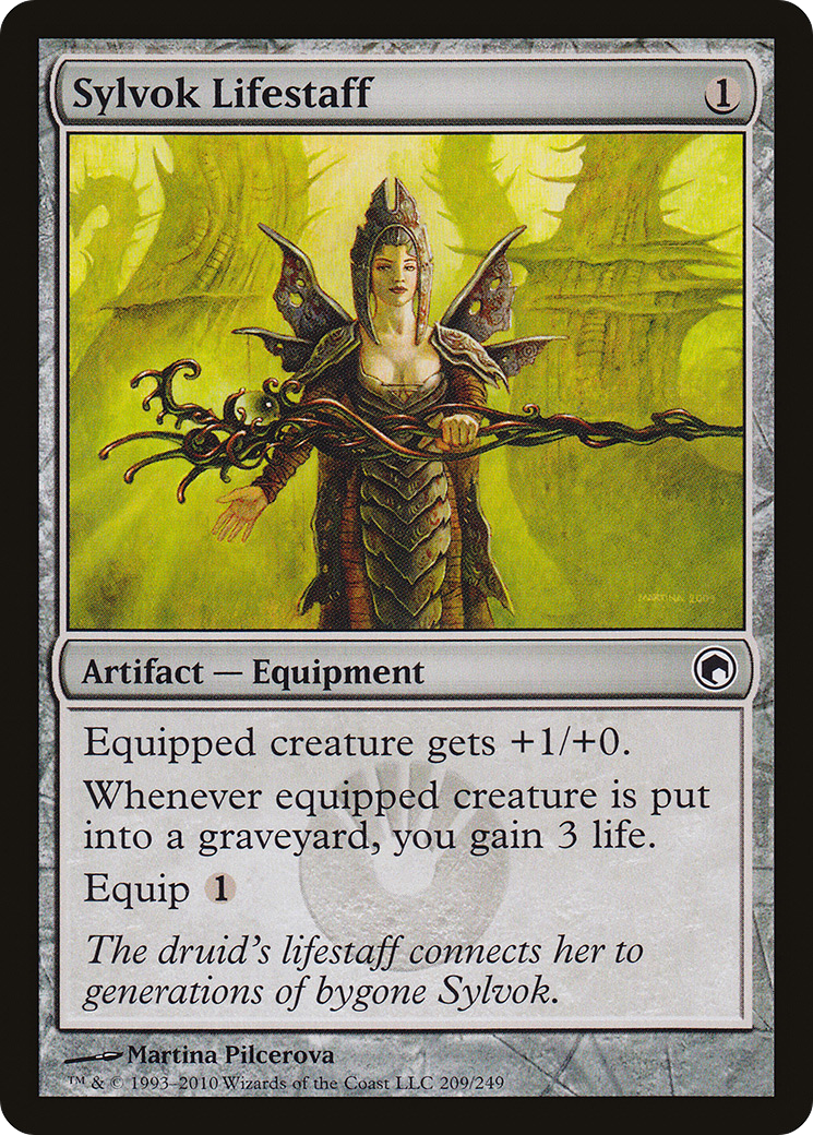 Sylvok Lifestaff (SOM-209) - Scars of Mirrodin Foil