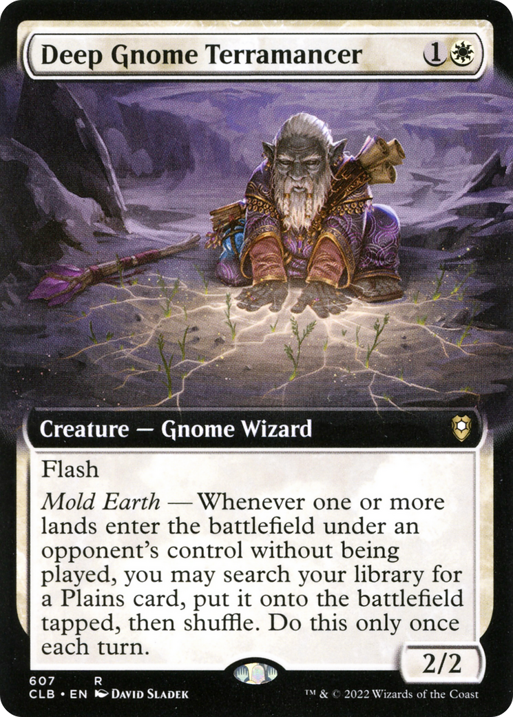 Deep Gnome Terramancer (Art étendu) [Commander Legends : Bataille de Baldur's Gate] 