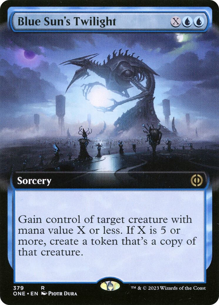 Blue Sun's Twilight (Art étendu) [Phyrexia : Tous seront un] 