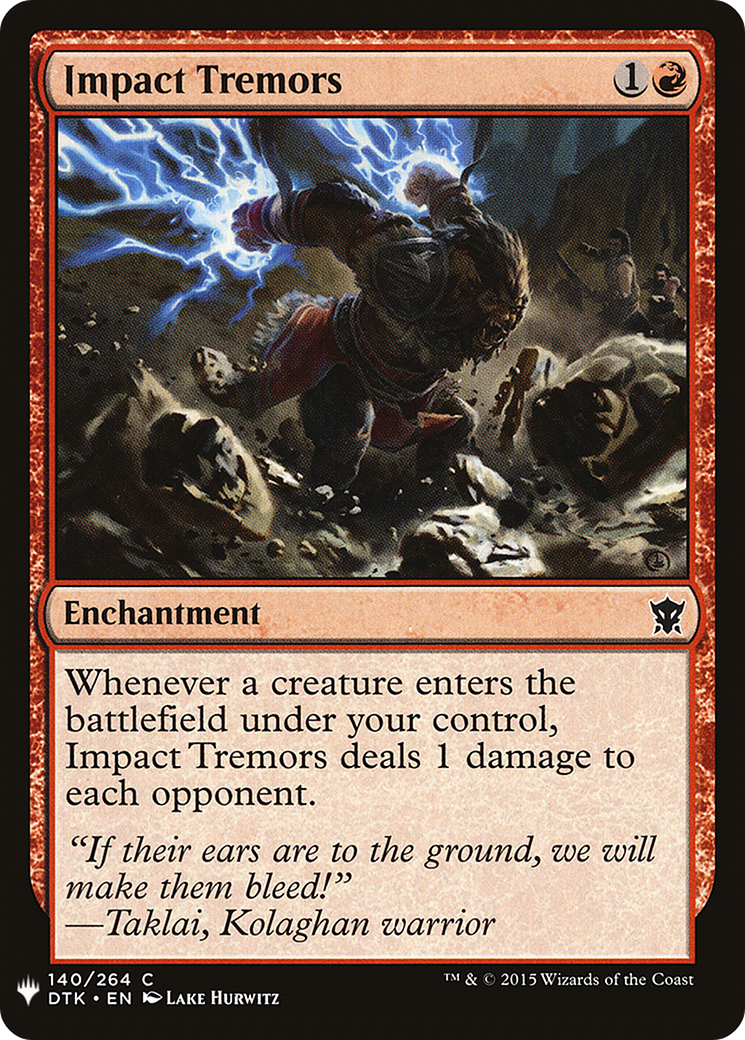 Impact Tremors (LIST-DTK-140) - The List