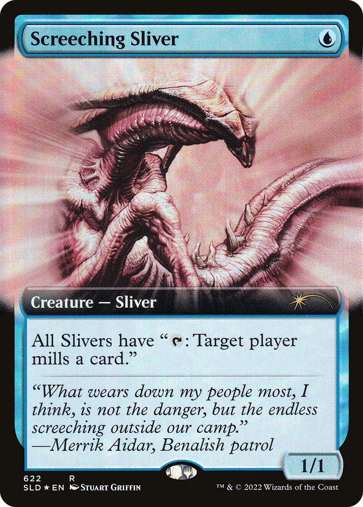 Sliver hurlant (art étendu) [Promos Secret Lair Drop] 