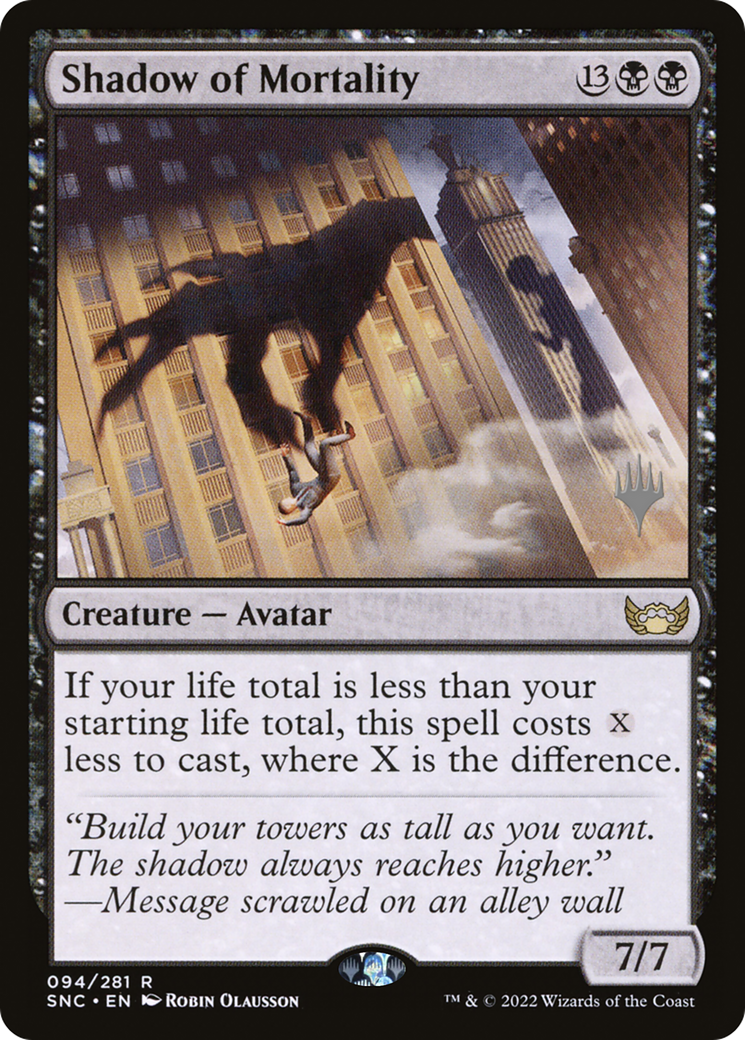 Shadow of Mortality (Pack promotionnel) [Streets of New Capenna Promos] 