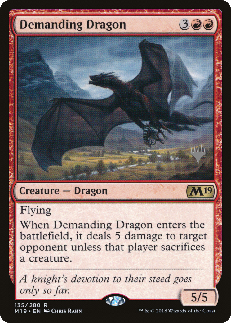 Exigeant Dragon (Pack Promo) [Promos de l'Édition de Base 2019] 