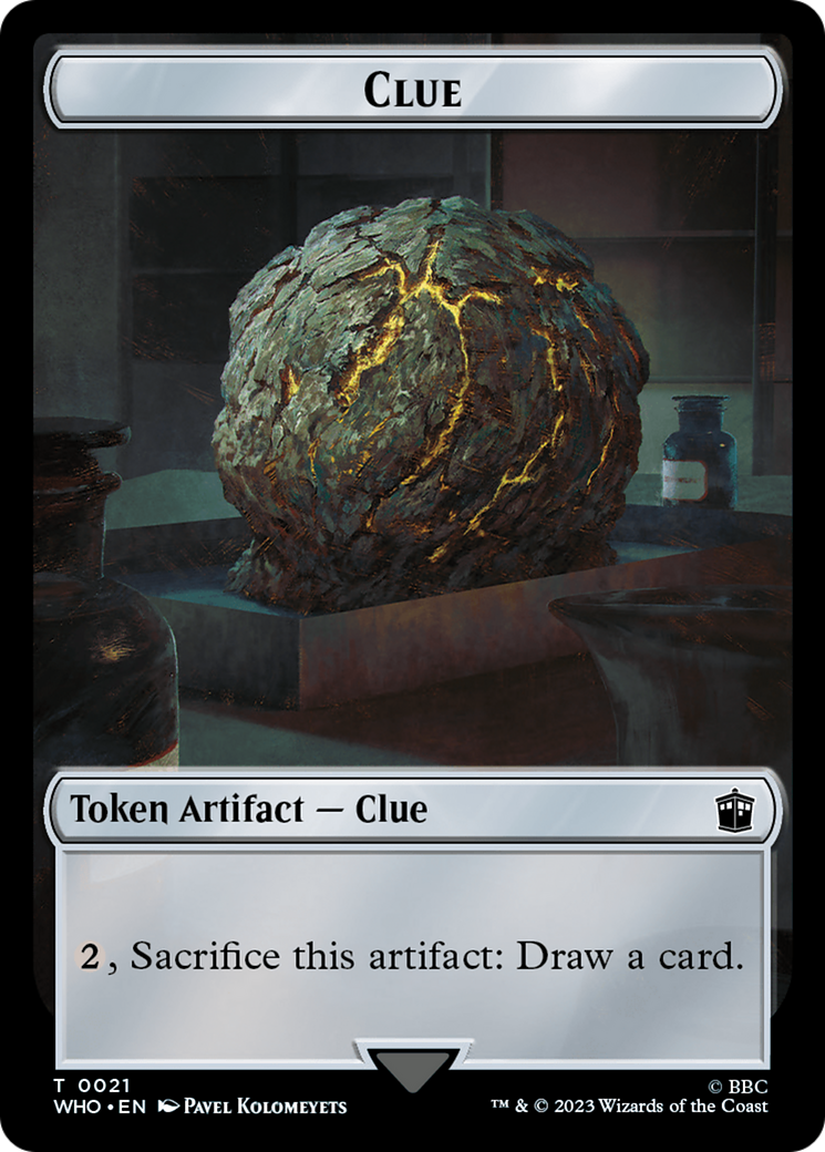 Alien Angel // Indice (0021) Jeton double face [Doctor Who Tokens] 