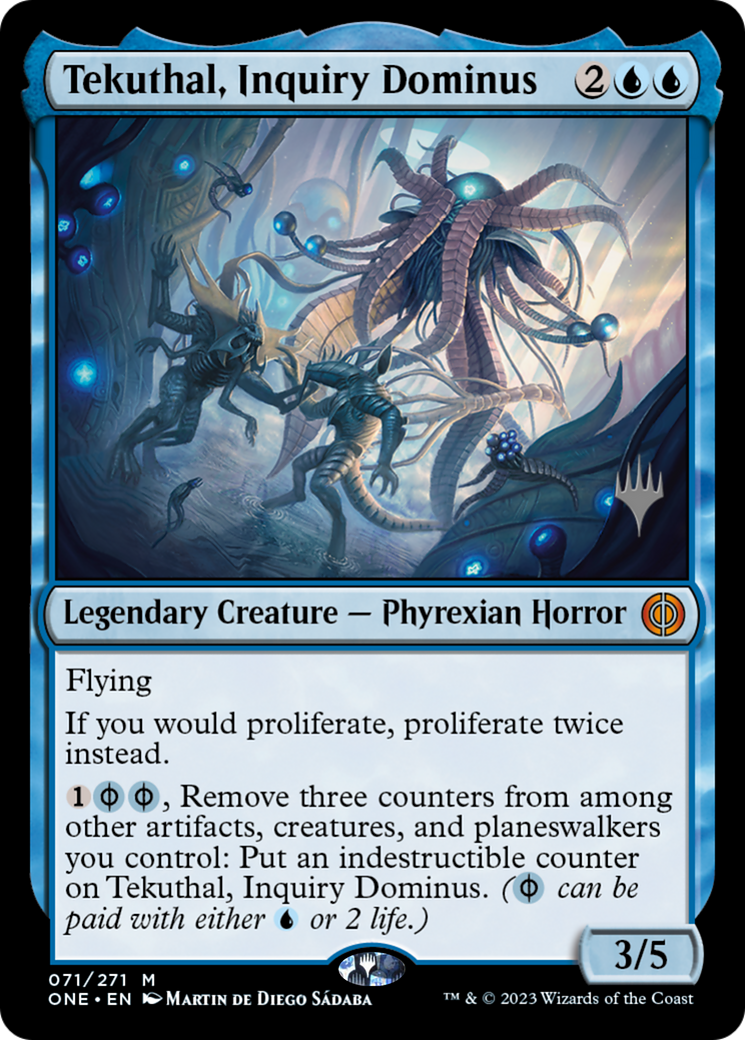 Tekuthal, Inquiry Dominus (Pack promotionnel) [Phyrexia : All Will Be One Promos] 