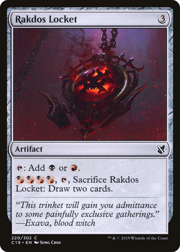 Médaillon Rakdos [Commandant 2019] 