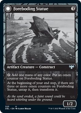 Foreboding Statue (DBL-523) - Innistrad: Double Feature: (Double Faced Transform)