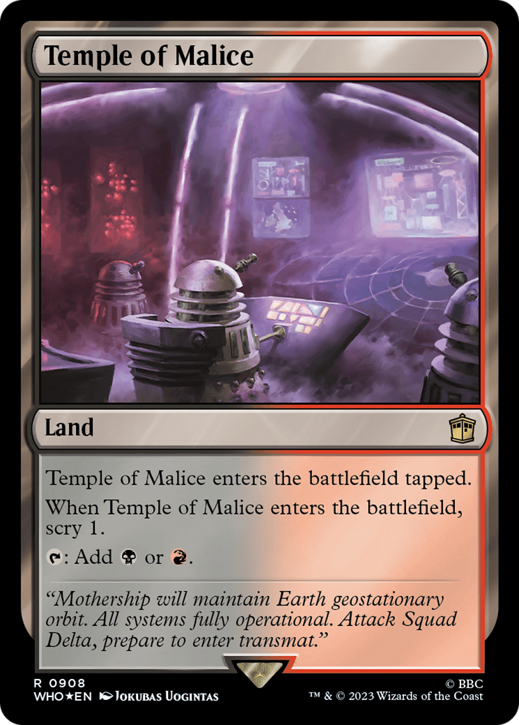 Temple de la Malice (Surge Foil) [Doctor Who] 