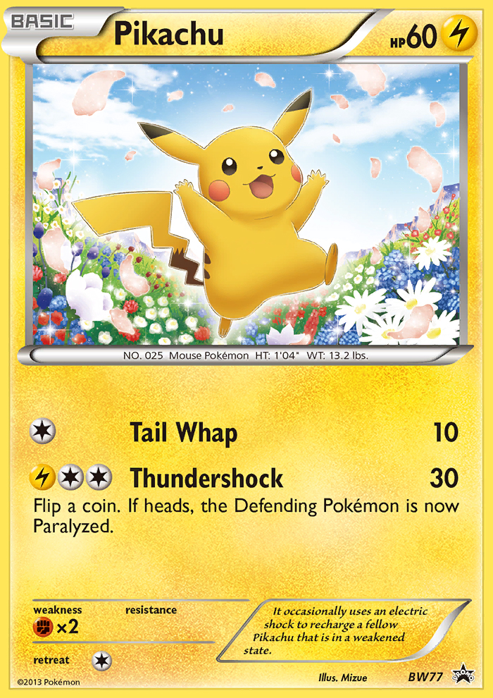 Pikachu (BW77) [Noir et Blanc : Promos Black Star] 