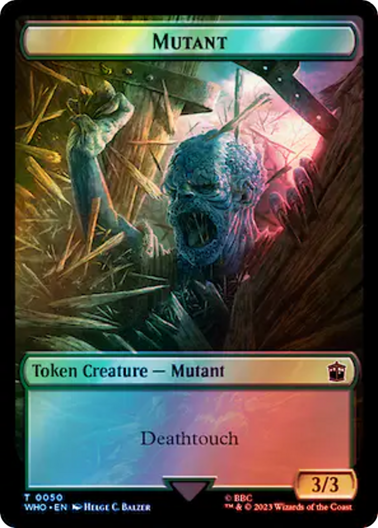 Alien Angel // Jeton mutant double face (Surge Foil) [Doctor Who Tokens] 