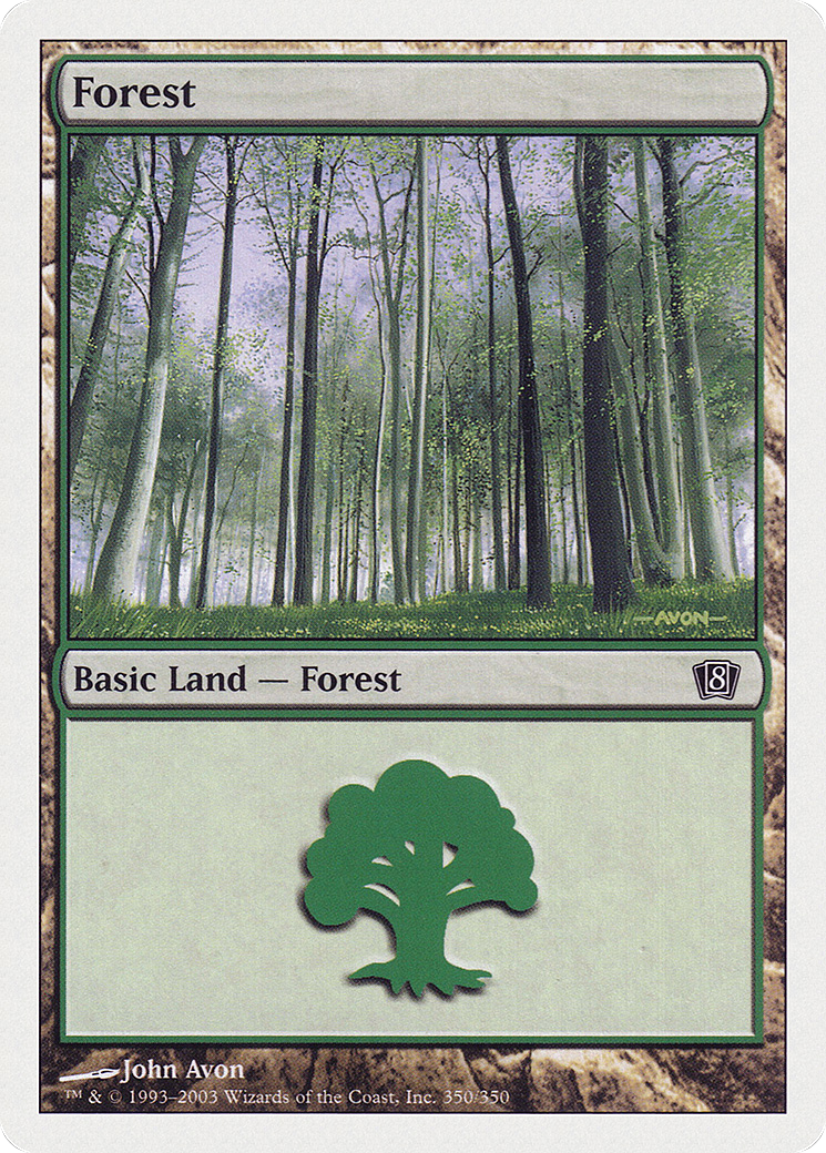 Forest (350) (8ED-350) - 8th Edition Foil