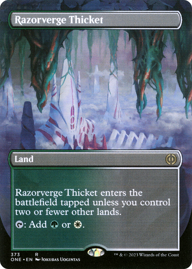 Razorverge Thicket (Art alternatif sans frontières) [Phyrexia : Tous seront un] 