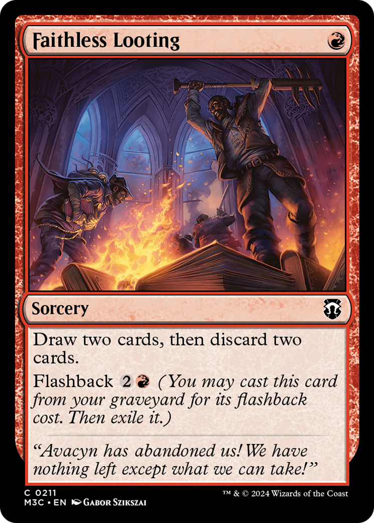 Faithless Looting (M3C-211) - Modern Horizons 3 Commander