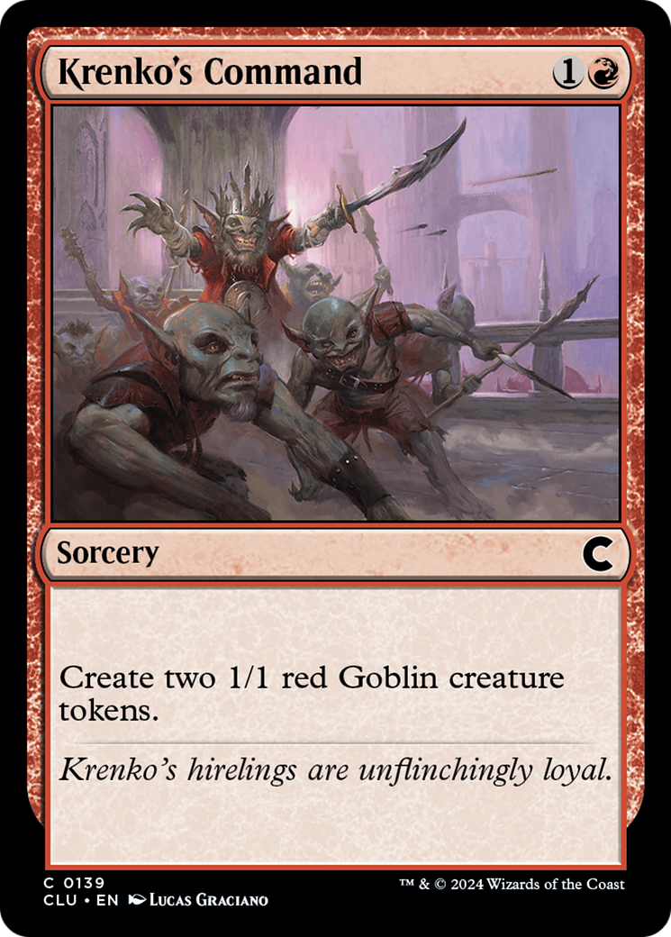 Commandement de Krenko [Ravnica : Clue Edition] 