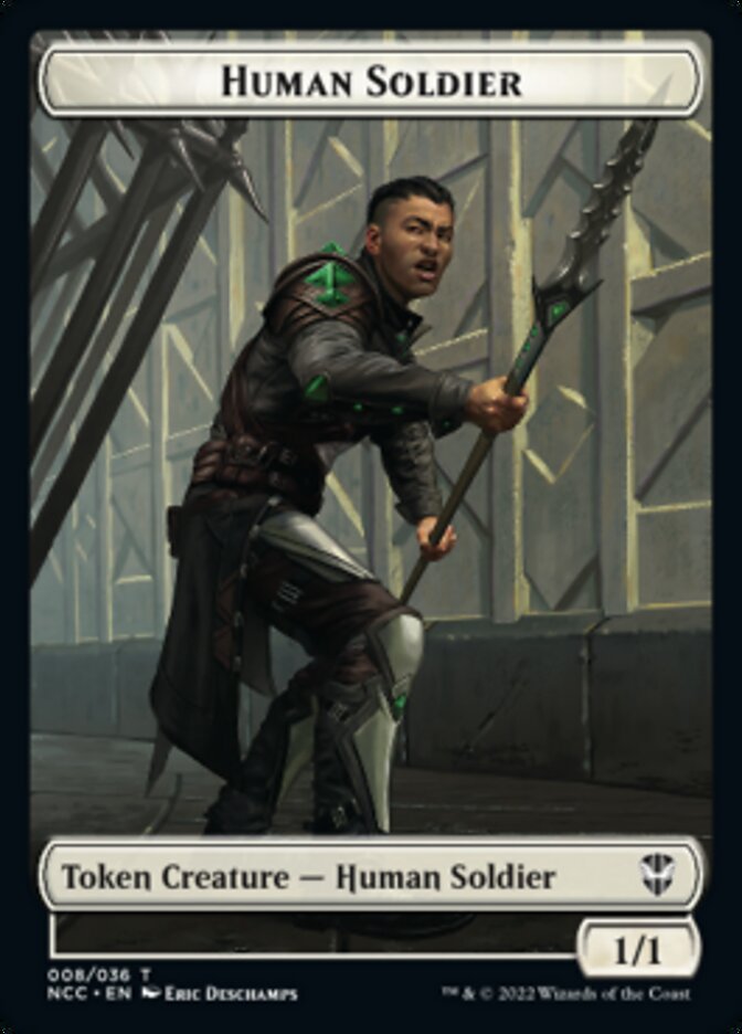 Eldrazi // Jeton double face de soldat humain [Jetons de commandant des rues de New Capenna] 