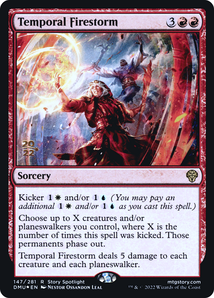 Tempête de feu temporelle [Promotions avant-première de Dominaria United] 