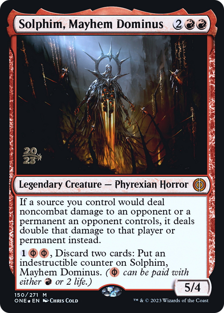 Solphim, Mayhem Dominus [Phyrexia : All Will Be One Promos Avant-première] 