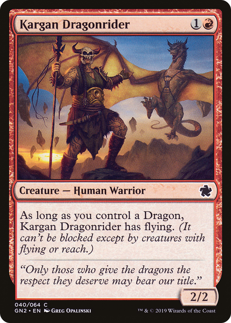 Kargan Dragonrider [Soirée de jeux 2019] 