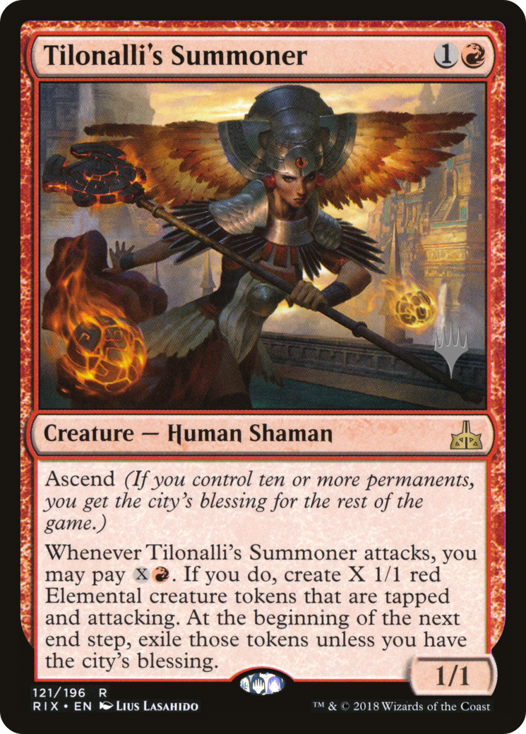 Invocateur de Tilonalli (Pack promotionnel) [Promos Rivals of Ixalan] 