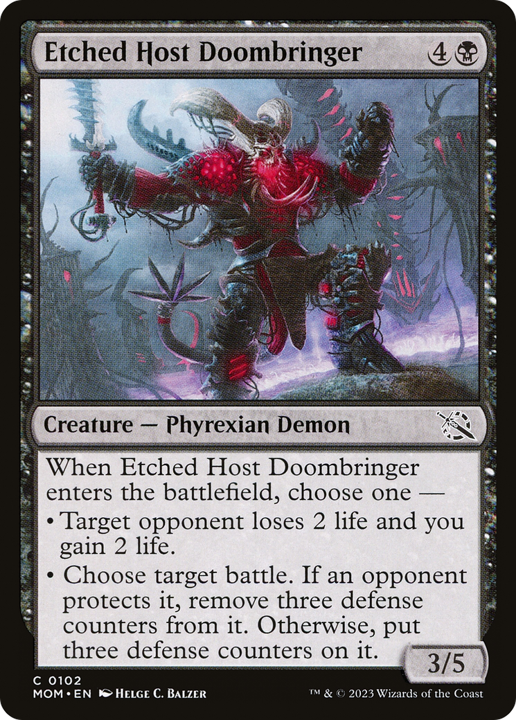 Hôte gravé Doombringer [Marche de la Machine] 