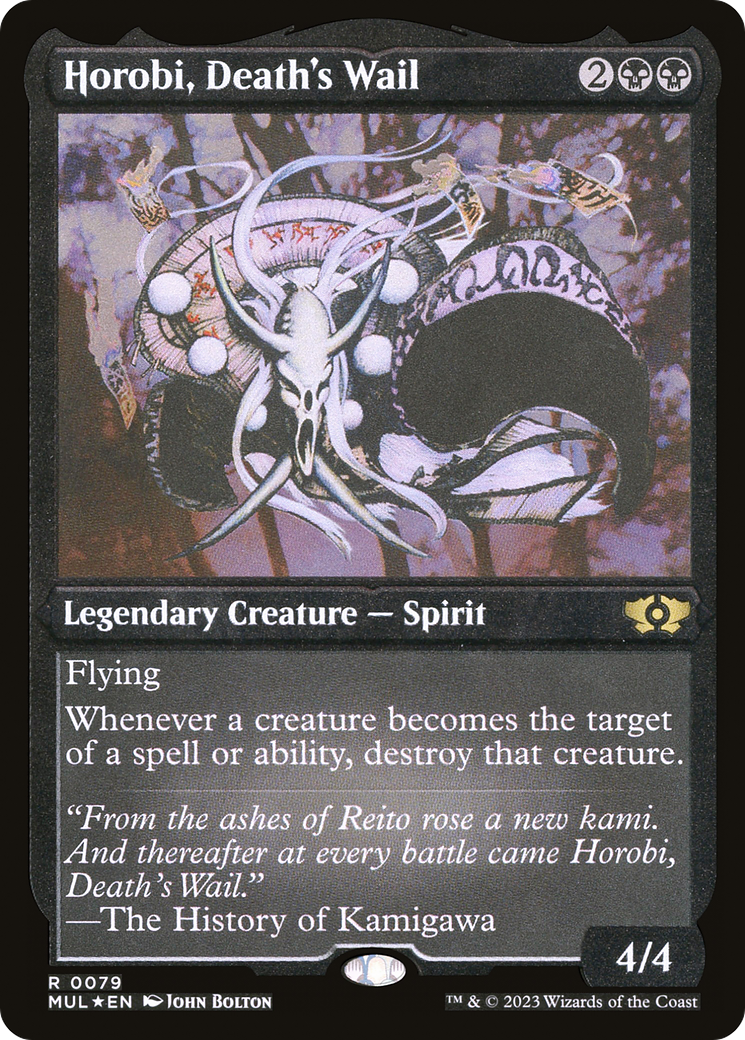 Horobi, Death's Wail (Foil Etched) [Légendes multivers] 