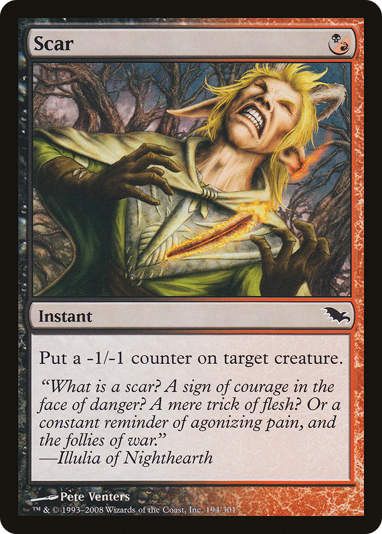 Scar (SHM-194) - Shadowmoor Foil