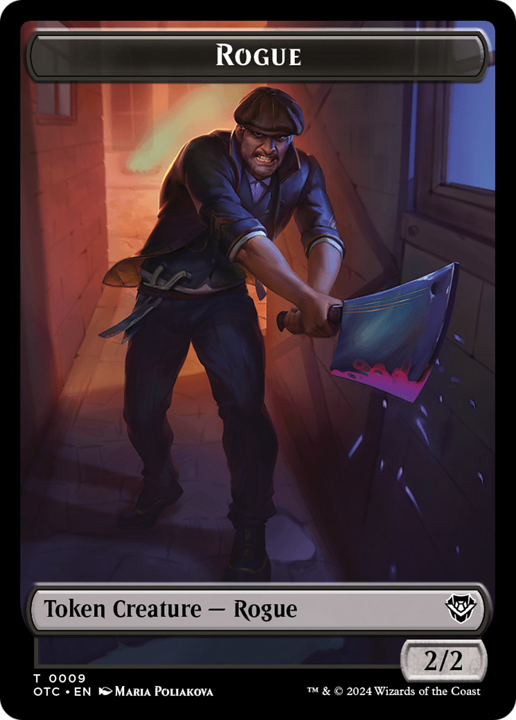 Rogue // Le jeton double face du monarque [Jetons de commandant des hors-la-loi de Thunder Junction] 