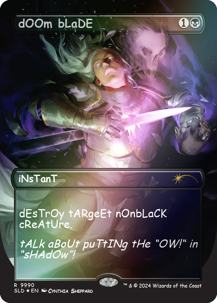dOOm BLADE (Rainbow Foil) [Série Secret Lair Drop] 