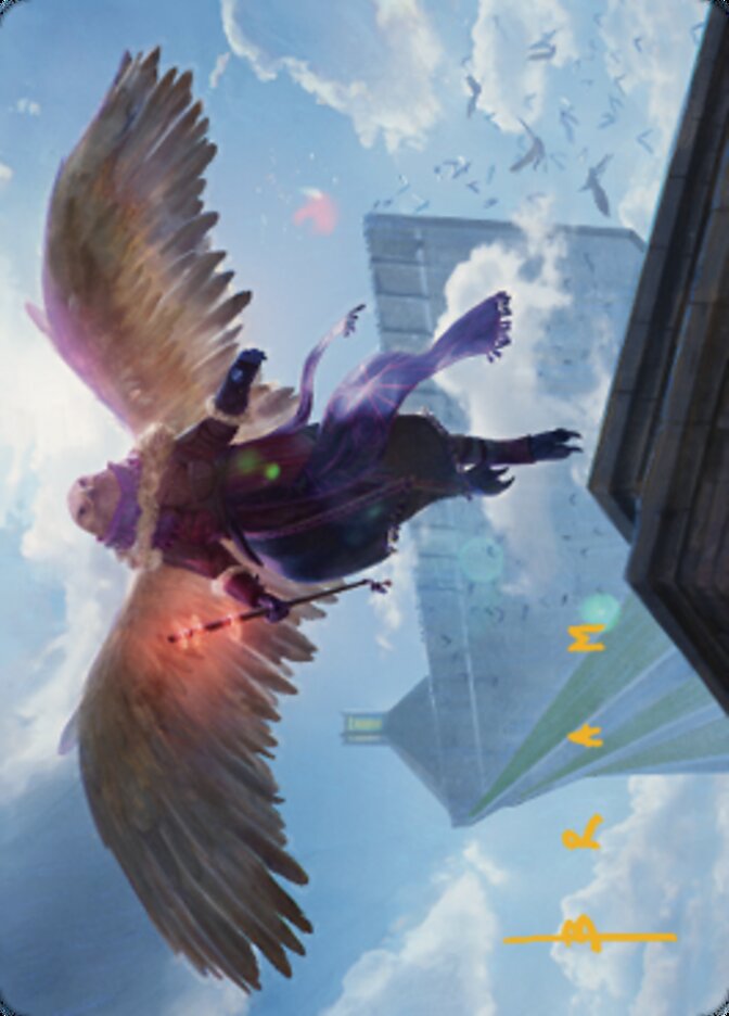 Balmor, Battlemage Captain Art Card 1 (Signature estampillée or) [Dominaria United Art Series] 