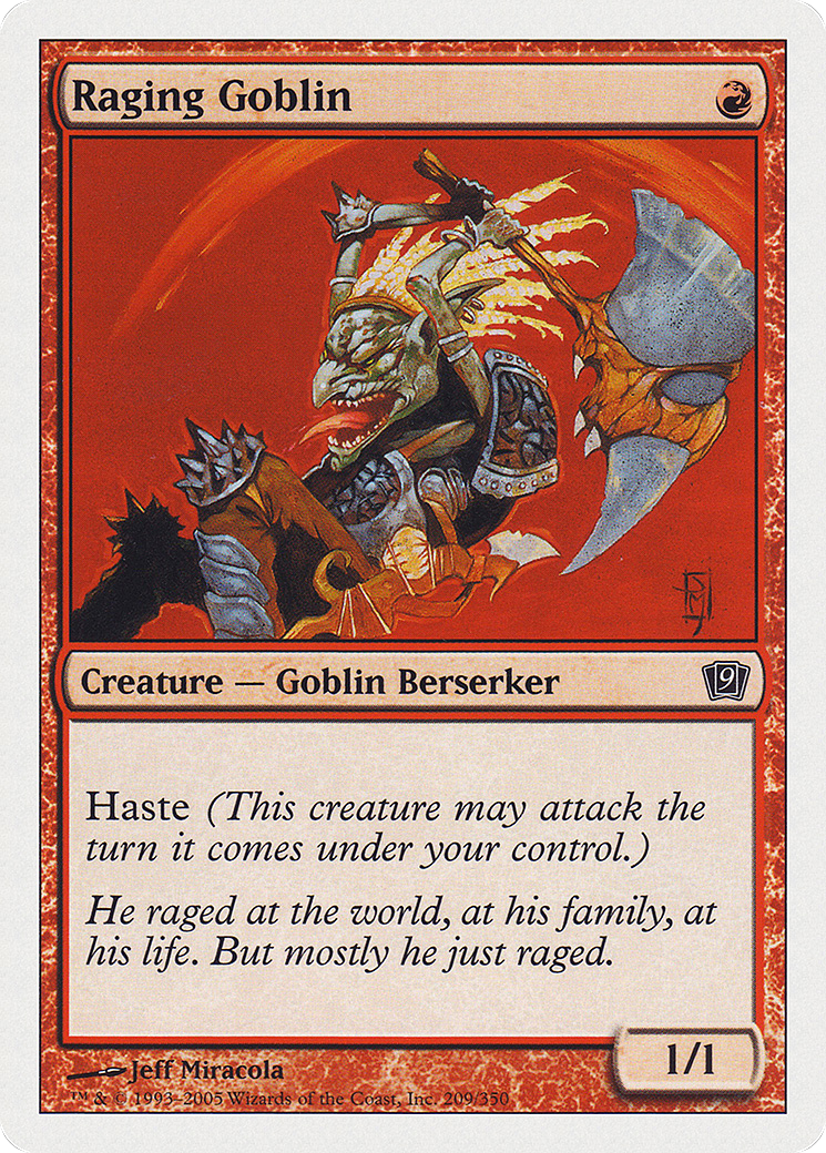 Raging Goblin (9ED-209) - 9th Edition Foil