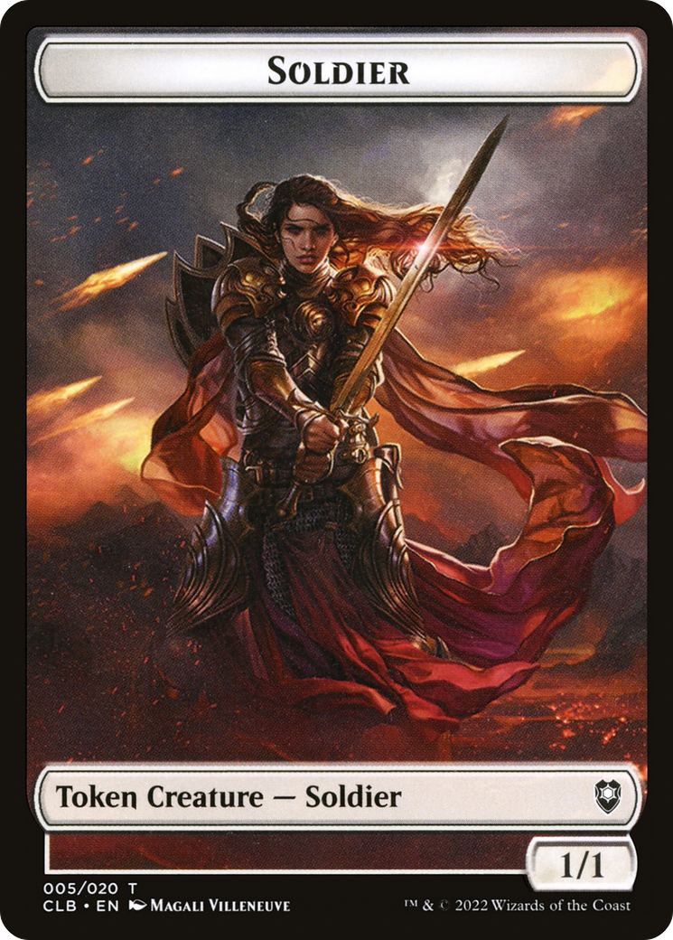 Jeton de soldat [Commander Legends : Jetons de la bataille de Baldur's Gate] 